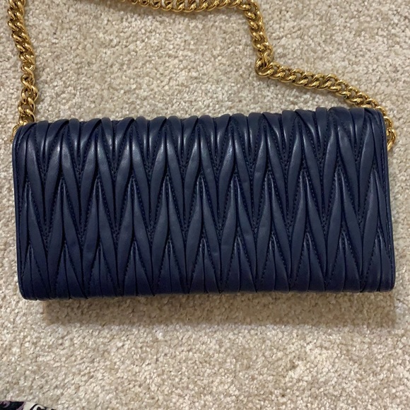 Miu Miu midnight blue wallet purse. - Picture 4 of 7
